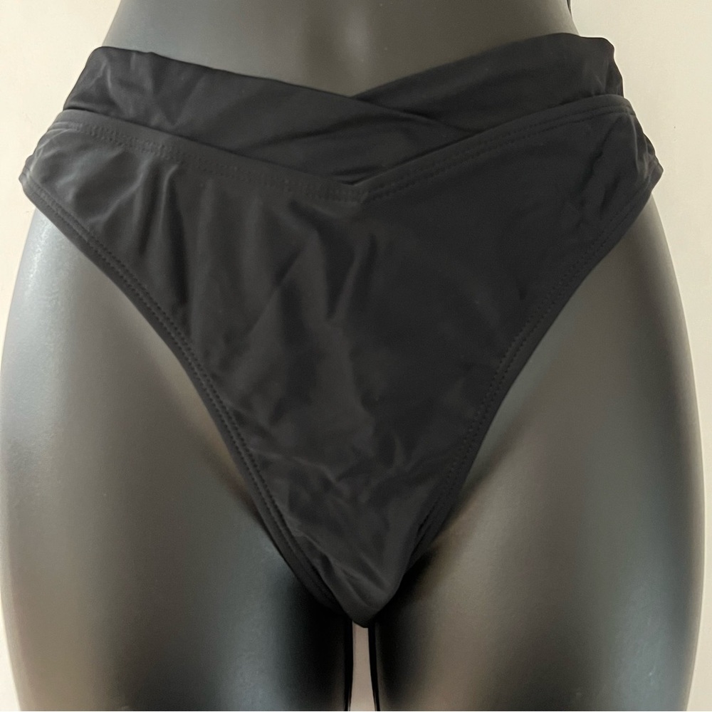 NBW - Black V shape Bathing suit bottom - size X-large